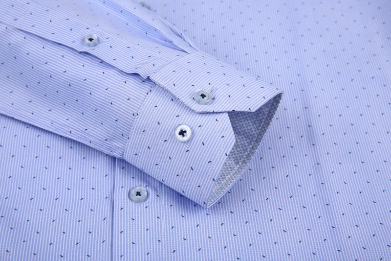 Alex Vando Mens Printed Dress Shirts Long Sleeve Regular Fit Button Down Shirt,blue6974,M - Image 5